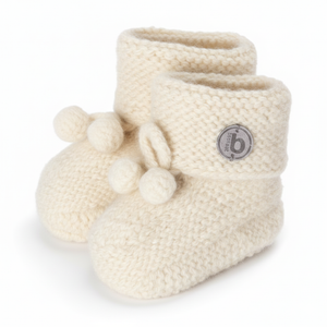 Baby-Schuhe naturweiß