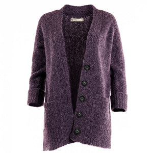 Cardigan "Ronja" deep purple