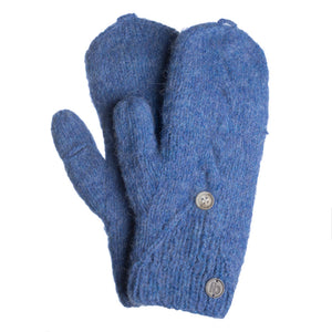 Fäustlinge mit Kappe azurblau