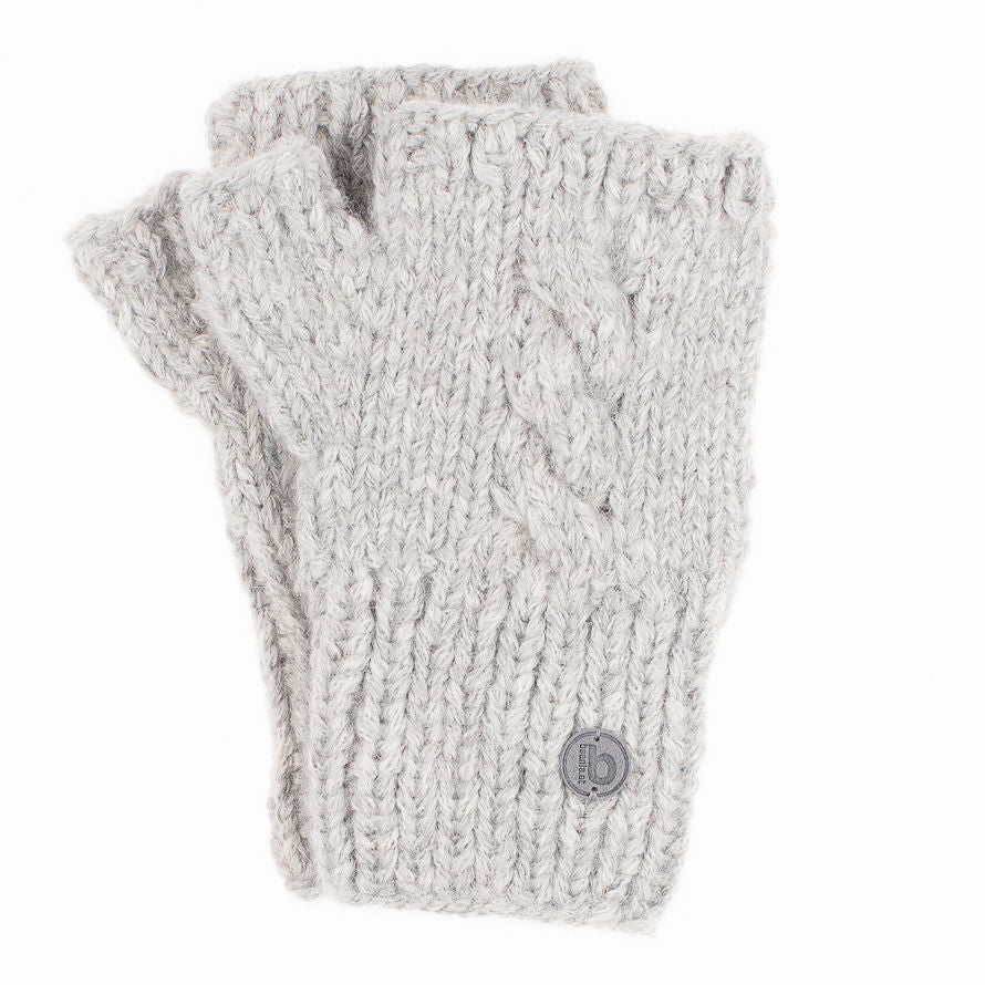Fingerlose Handschuhe silber