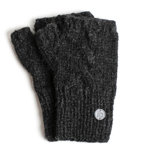 Fingerlose Handschuhe anthrazit
