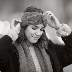 Stirnband "Marie" anthrazit
