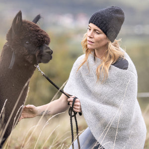 Poncho "Mia" rose-quarz