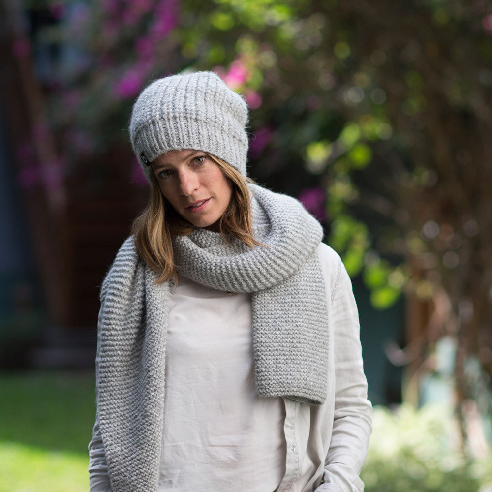 Beanie "Rumi" silbergrau